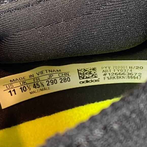 Adidas Ultraboost Running Shoes Men's Size 11 Black Gray Green - Picture 8 of 8